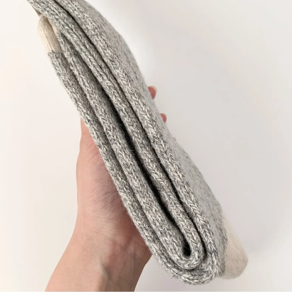 Long thick wool blend ragg boot socks (vintage sock monkey style)